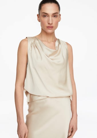 COMMA Blouse in Grijs: voorkant