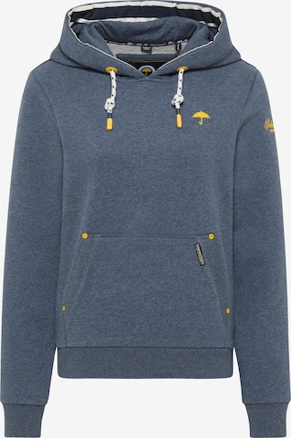 Sweat-shirt Schmuddelwedda en bleu : devant