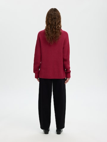 SELECTED Pulóver 'SLFSELMA SUS' - piros