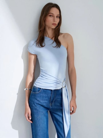 Dilvin Blouse in Blue: front