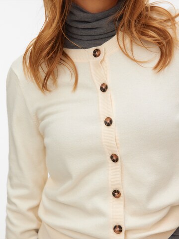 VERO MODA Πλεκτή ζακέτα 'VMSaba' σε μπεζ