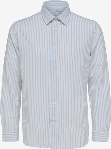 Coupe regular Chemise 'Scot' SELECTED HOMME en bleu : devant