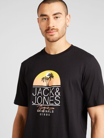 melns JACK & JONES T-Krekls 'CASEY'