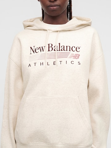 Bluză de molton de la new balance pe bej