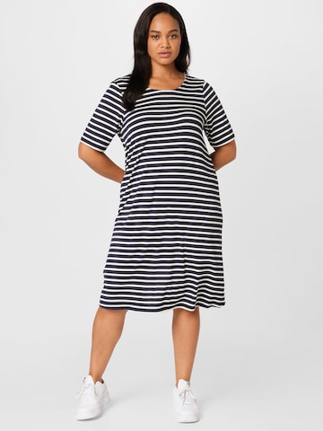 ONLY Curve Jurk 'BERA' in Blauw: voorkant