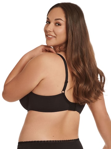Lisca T-shirt Bra 'Ines' in Black