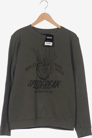 REPLAY Sweater XL in Grün: predná strana