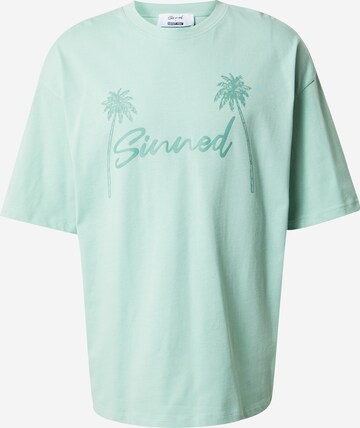 T-Shirt 'Brian' Sinned x ABOUT YOU en vert : devant