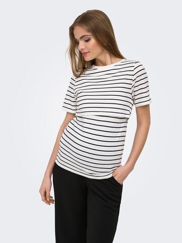 T-shirt 'OLMBloom' Only Maternity en noir : devant
