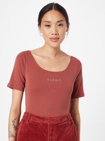 ESPRIT T-Shirt in Braun: predná strana