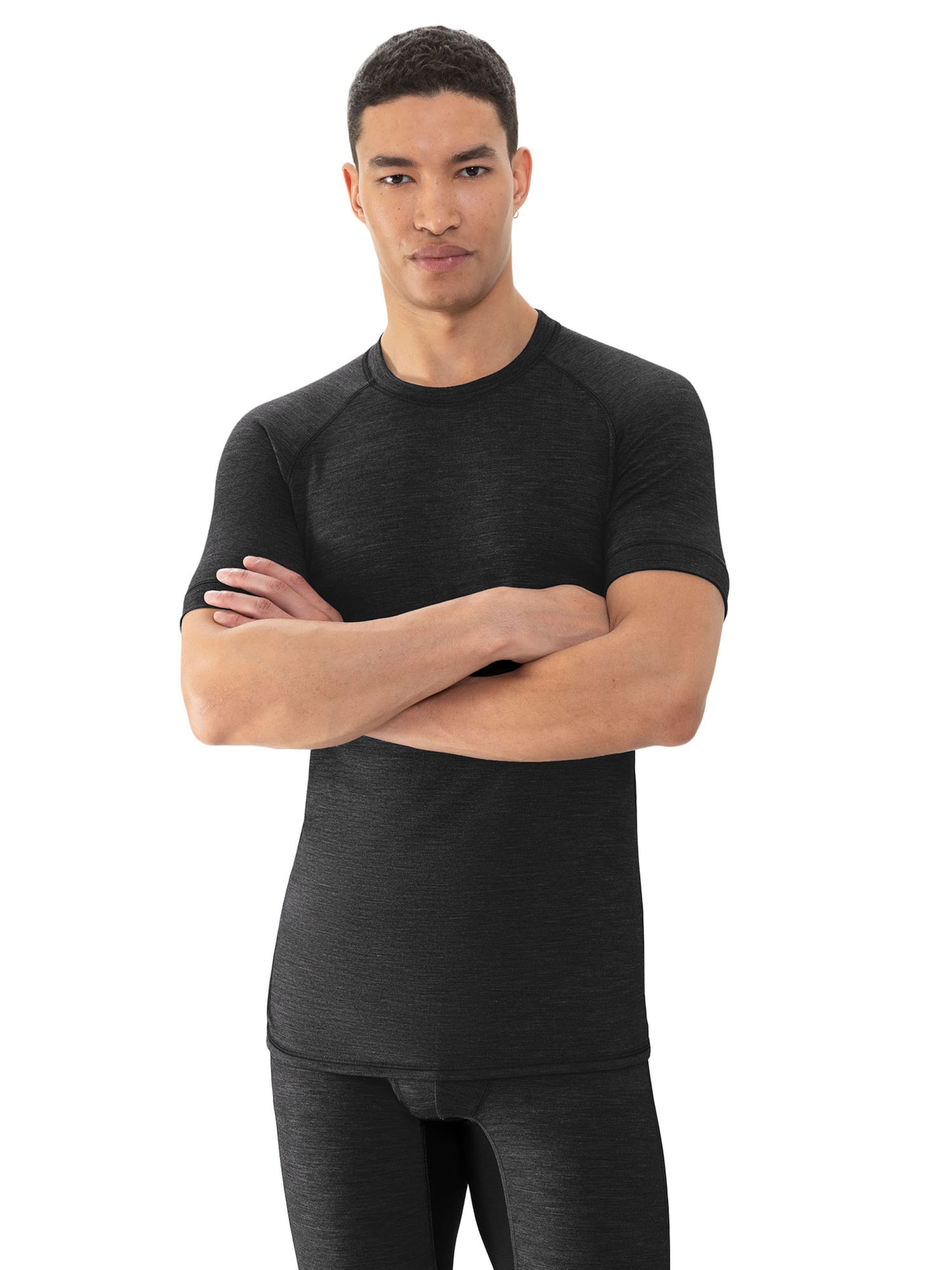 Mey Performance Shirt in Black: front