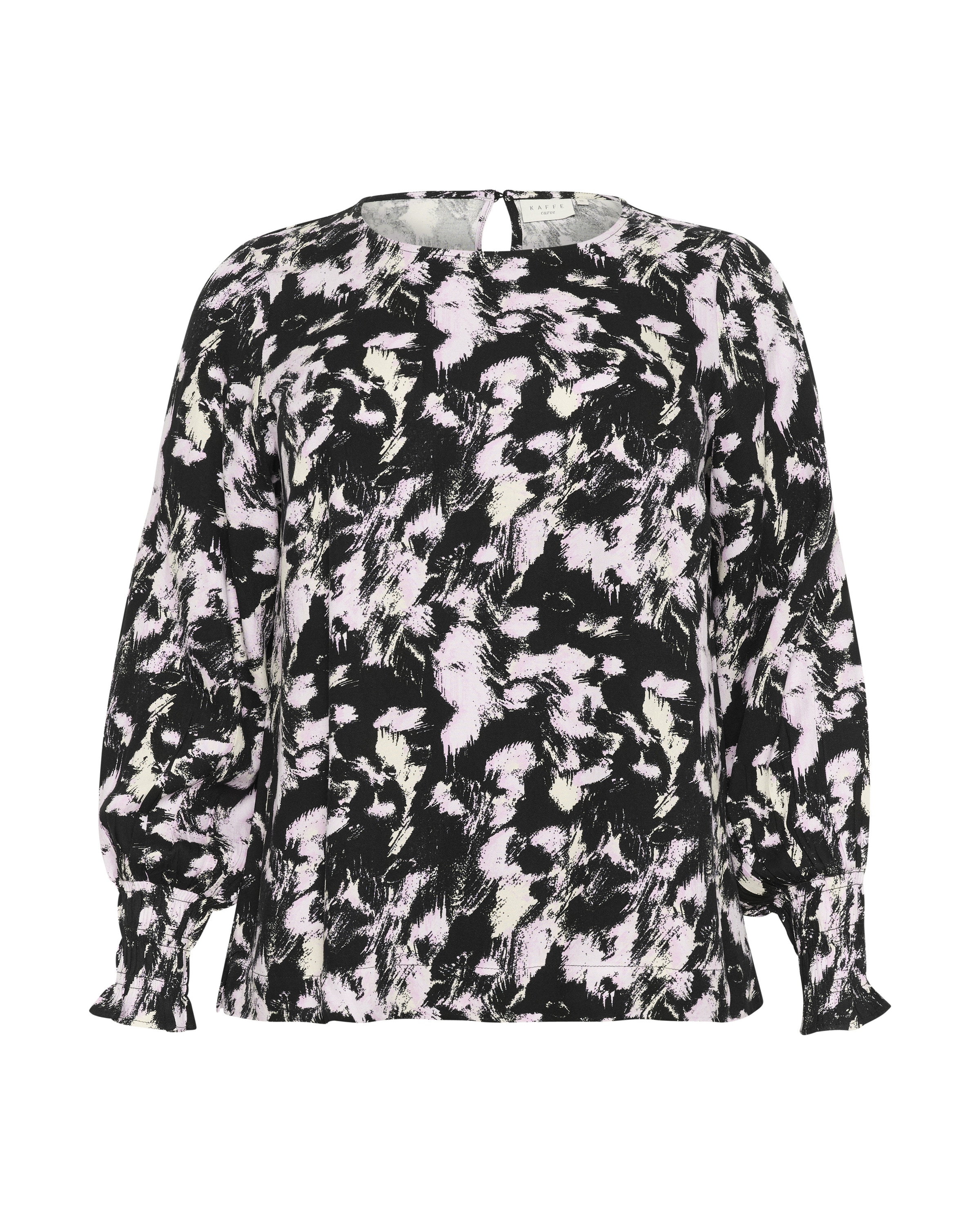 KAFFE CURVE - Blusa 'KC Lurana' em preto: frente