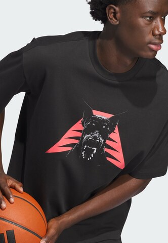 T-Shirt fonctionnel 'Anthony Edwards Dawg' ADIDAS PERFORMANCE en noir