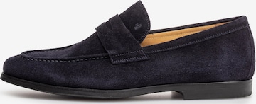 Floris van Bommel Mokassin 'Reda 02' in Blau: Vorderseite