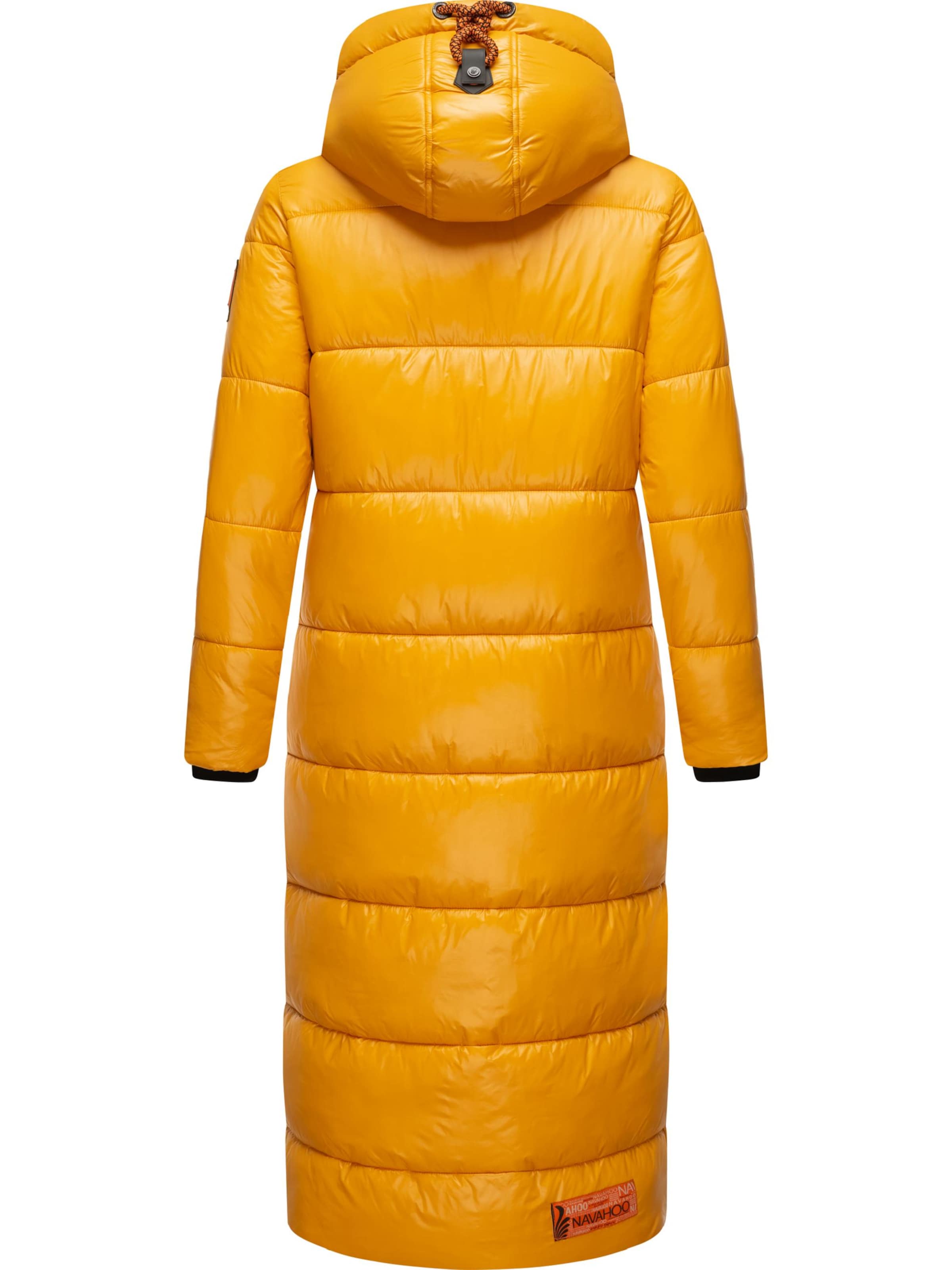 NAVAHOO Χειμερινό παλτό 'Schmuseengel' σε κίτρινο