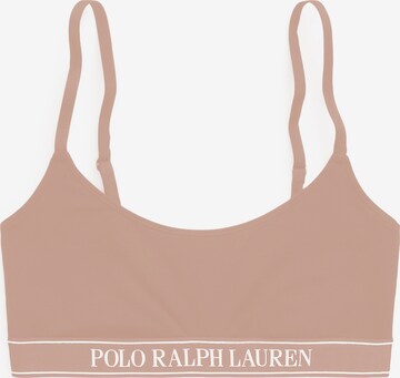 Soutien-gorge ' SCOOP BRALETTE ' Polo Ralph Lauren en beige : devant