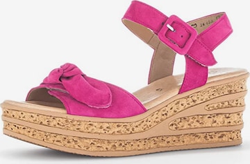 GABOR Strap Sandals in Pink: front