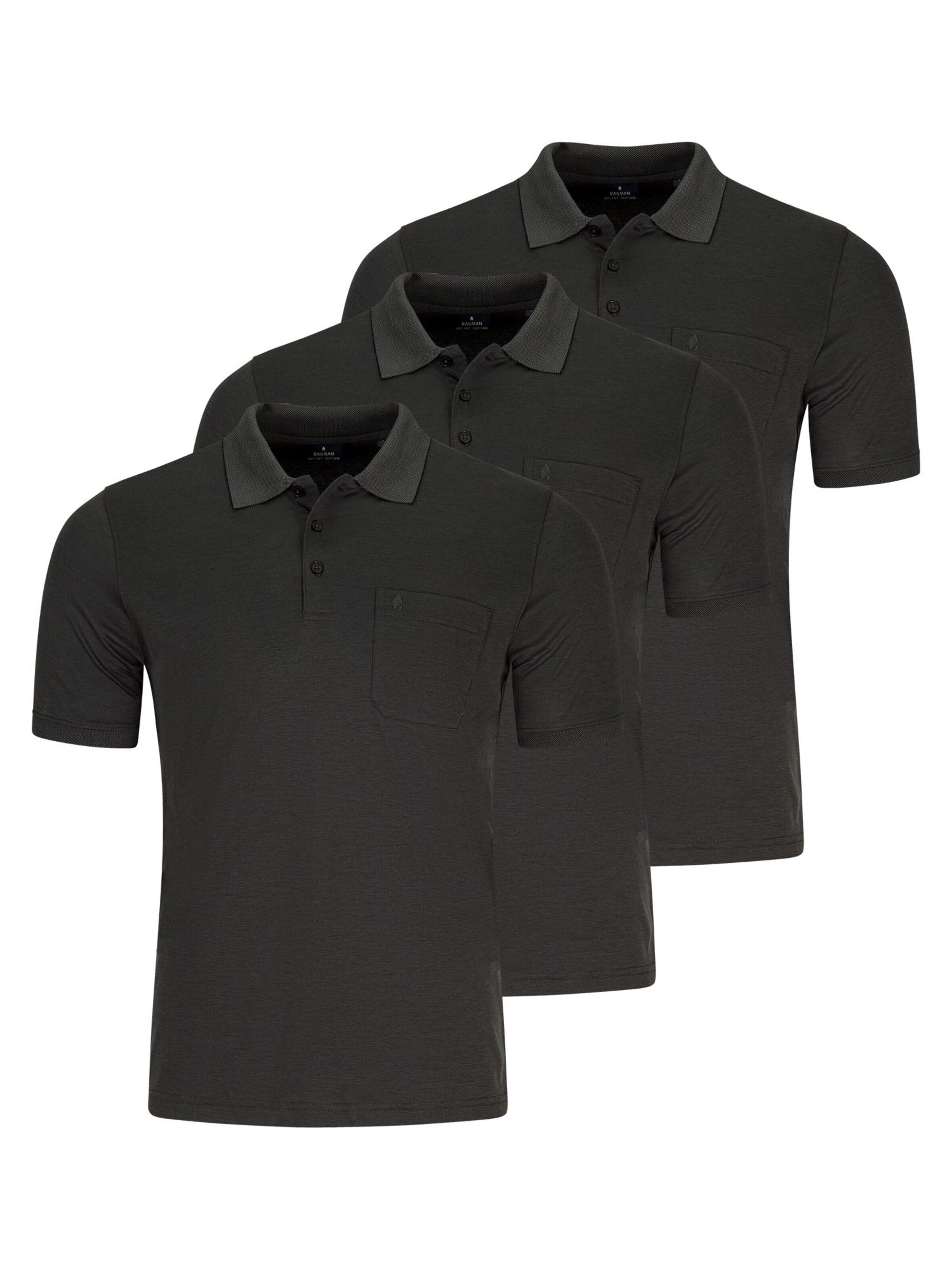 Ragman Shirt 'Basic' in Grey: front