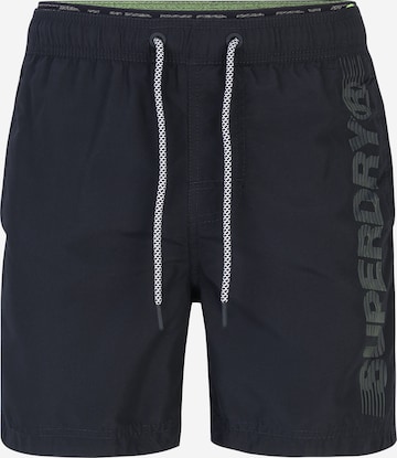 Superdry Zwemshorts 'State Volley' in Blauw: voorkant