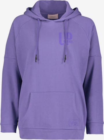 Cartoon Sweatshirt in Purple: front