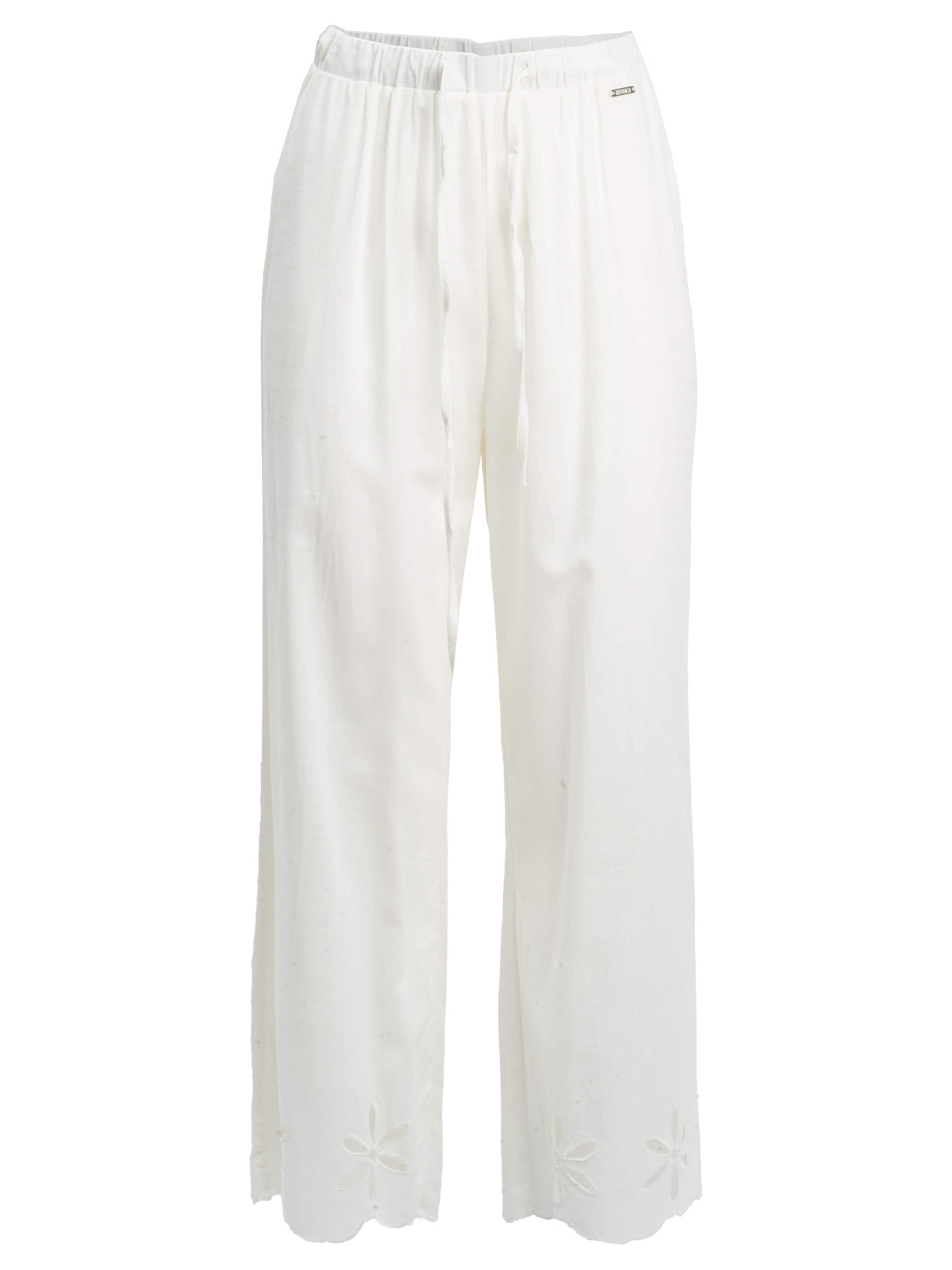 Influencer Loosefit Hose in Weiß: Vorderseite