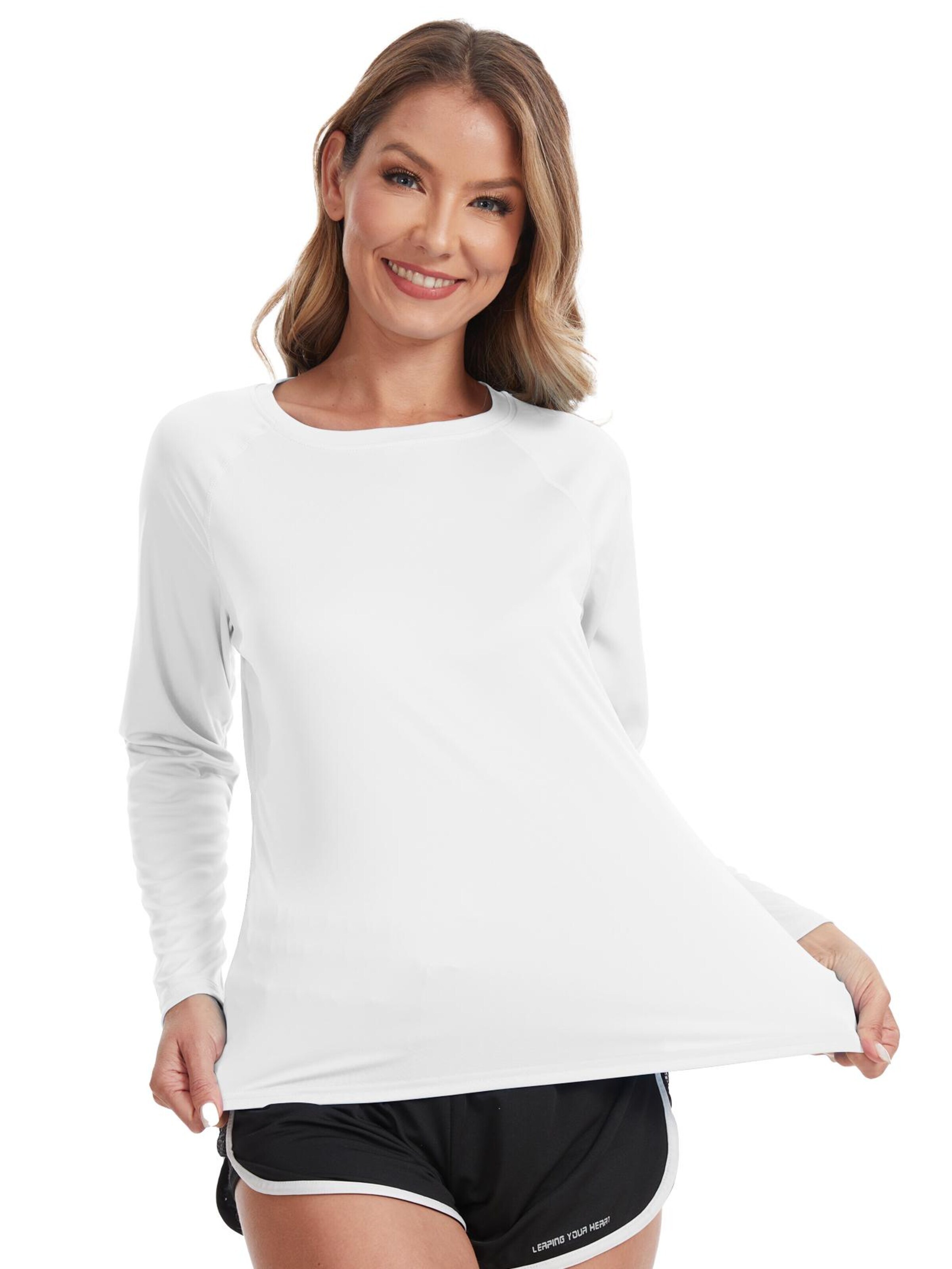 Haut de sport 'UV Protection Shirt' MEETWEE en blanc