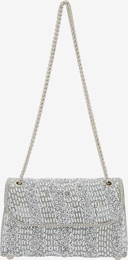 Rankinė su ilgu dirželiu iš faina, spalva – sidabrinė / skaidri spalva, Prekių apžvalga