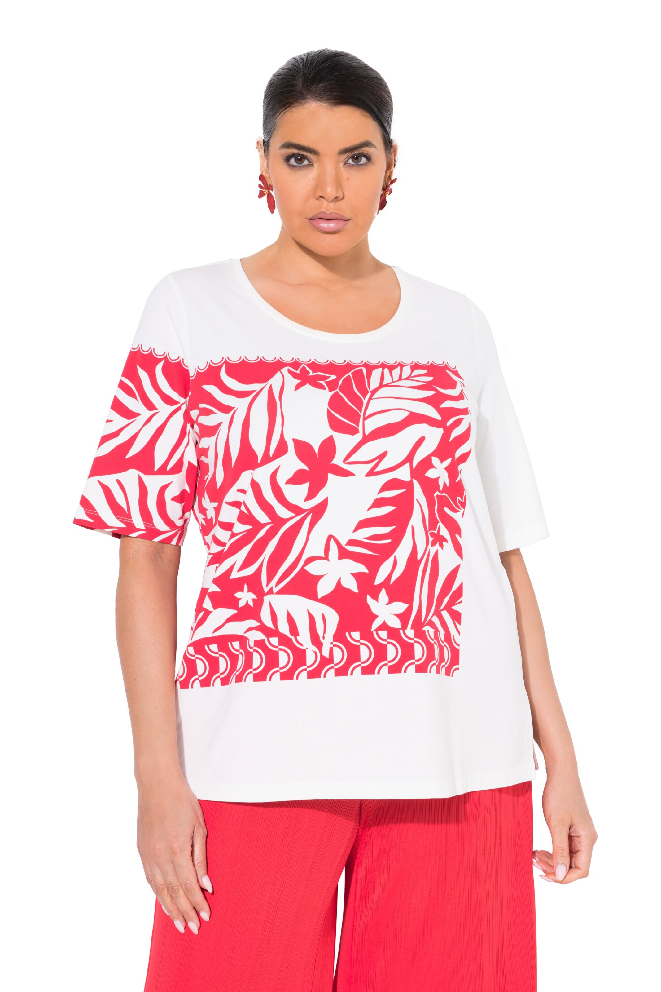 Ulla Popken Shirt in Wit: voorkant