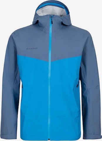 MAMMUT Outdoor jacket 'Albula Hooded' in Blue: front