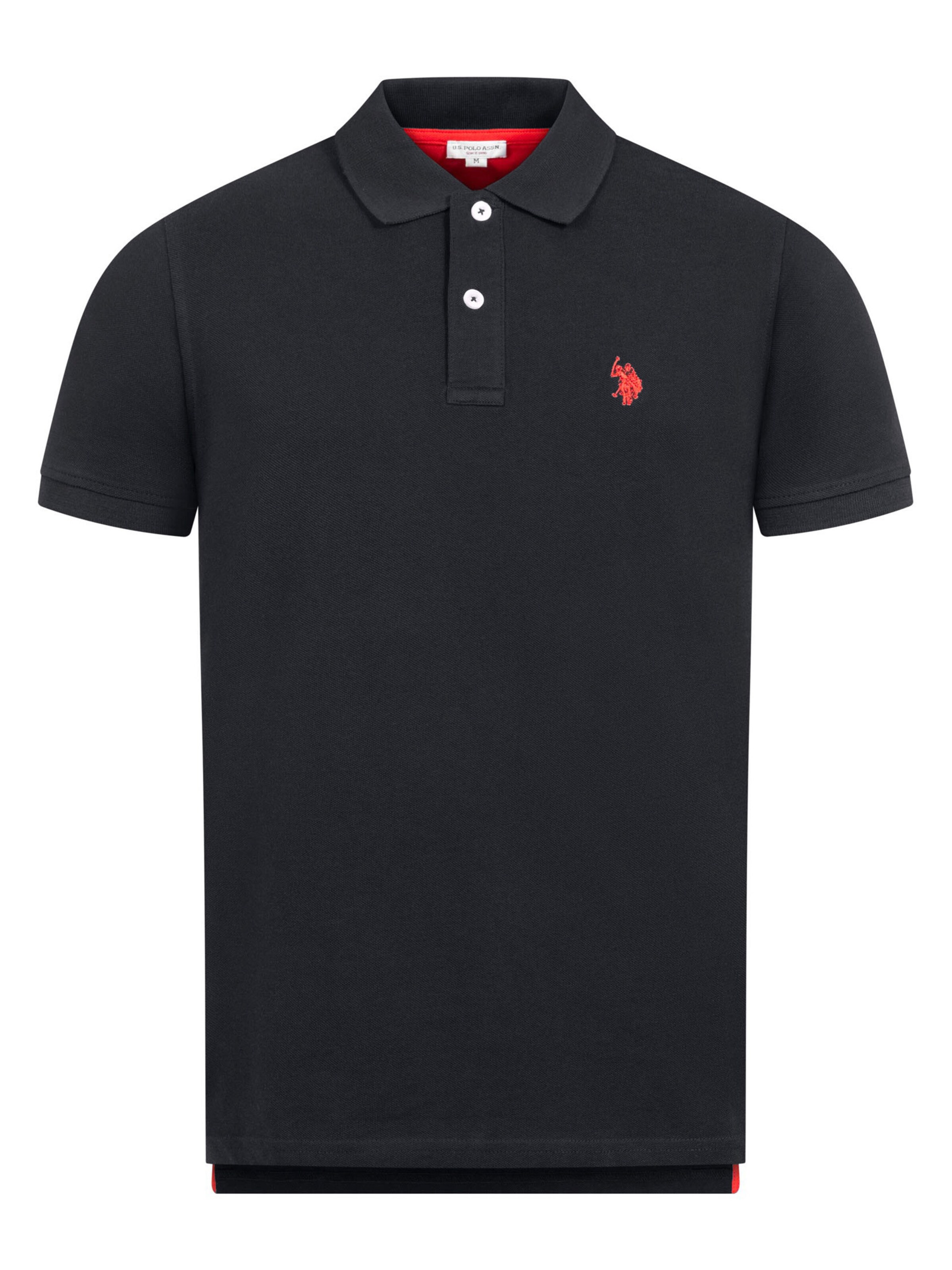 U.S. POLO ASSN. Poloshirt in XXXL in schwarz, Produktansicht