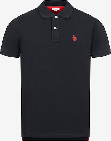 U.S. POLO ASSN. Poloshirt in Schwarz: Vorderseite