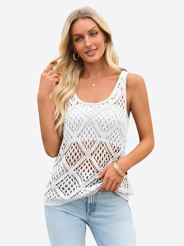 Imily BelaTop s naramenicama - bijela boja: prednji dio