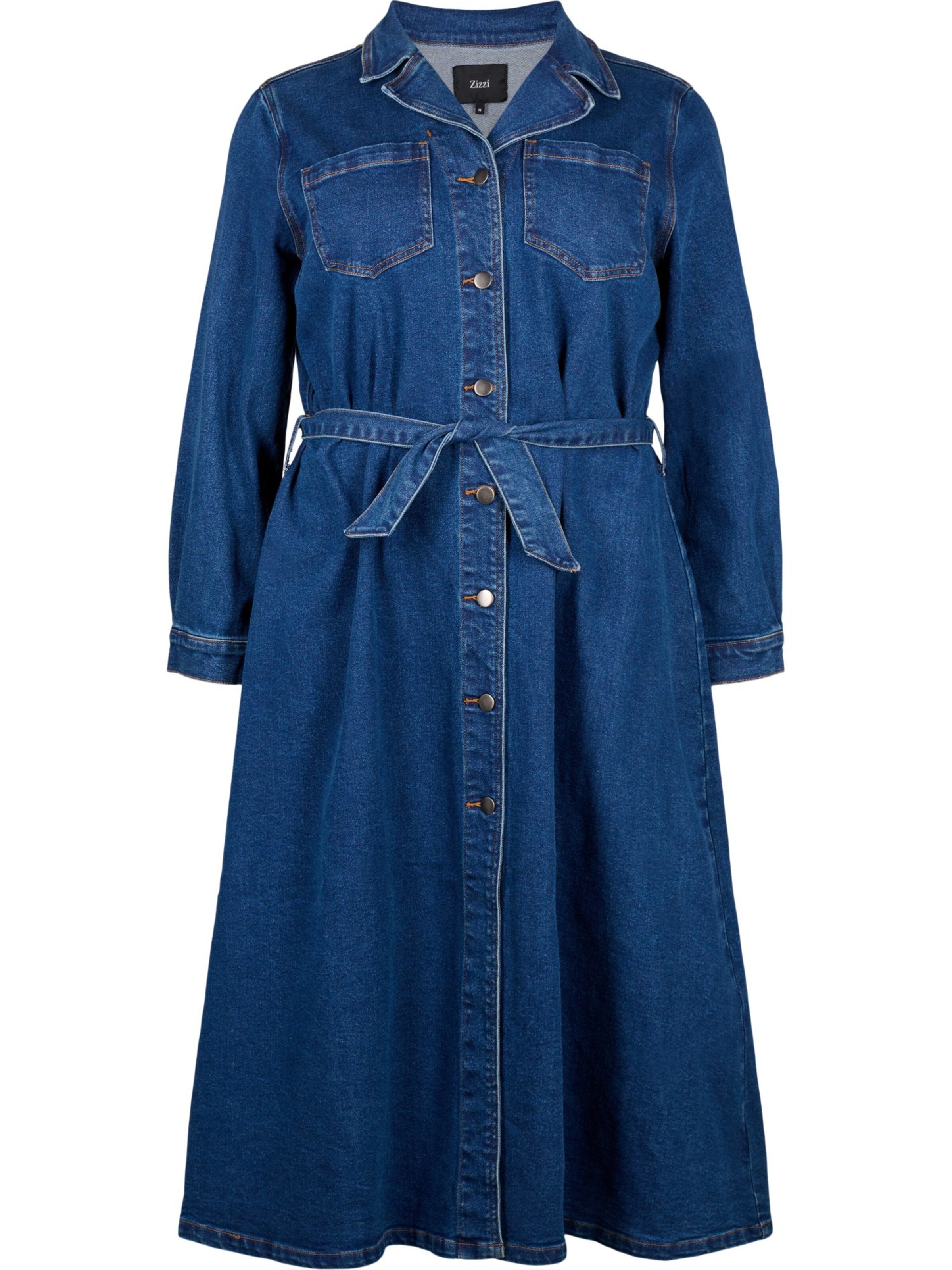 Zizzi Kleit 'JCHAR', värv sinine: eest vaates