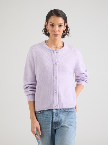 JDY Вязаная кофта 'JDYLUMI' в Лиловый: спереди