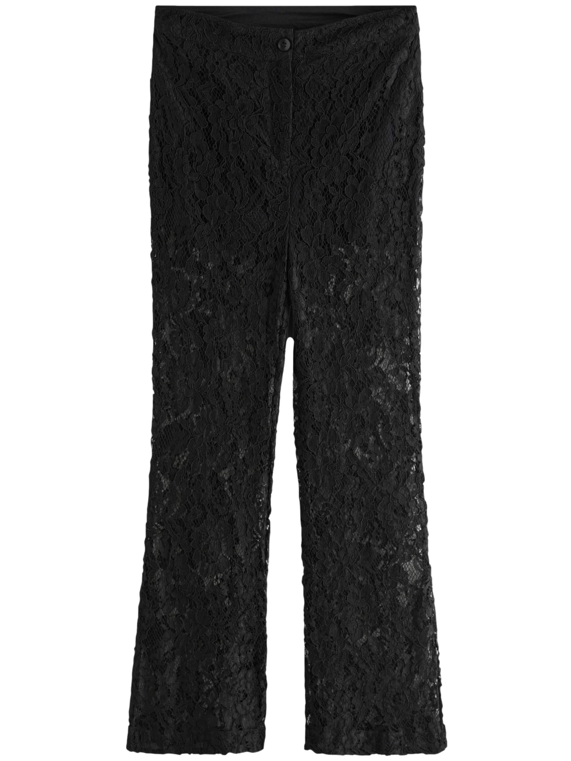 Next Na zvonec Hlače | črna barva: sprednja stran