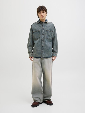 JACK & JONES Wide leg Jeans 'JJIDAVE' in Blue