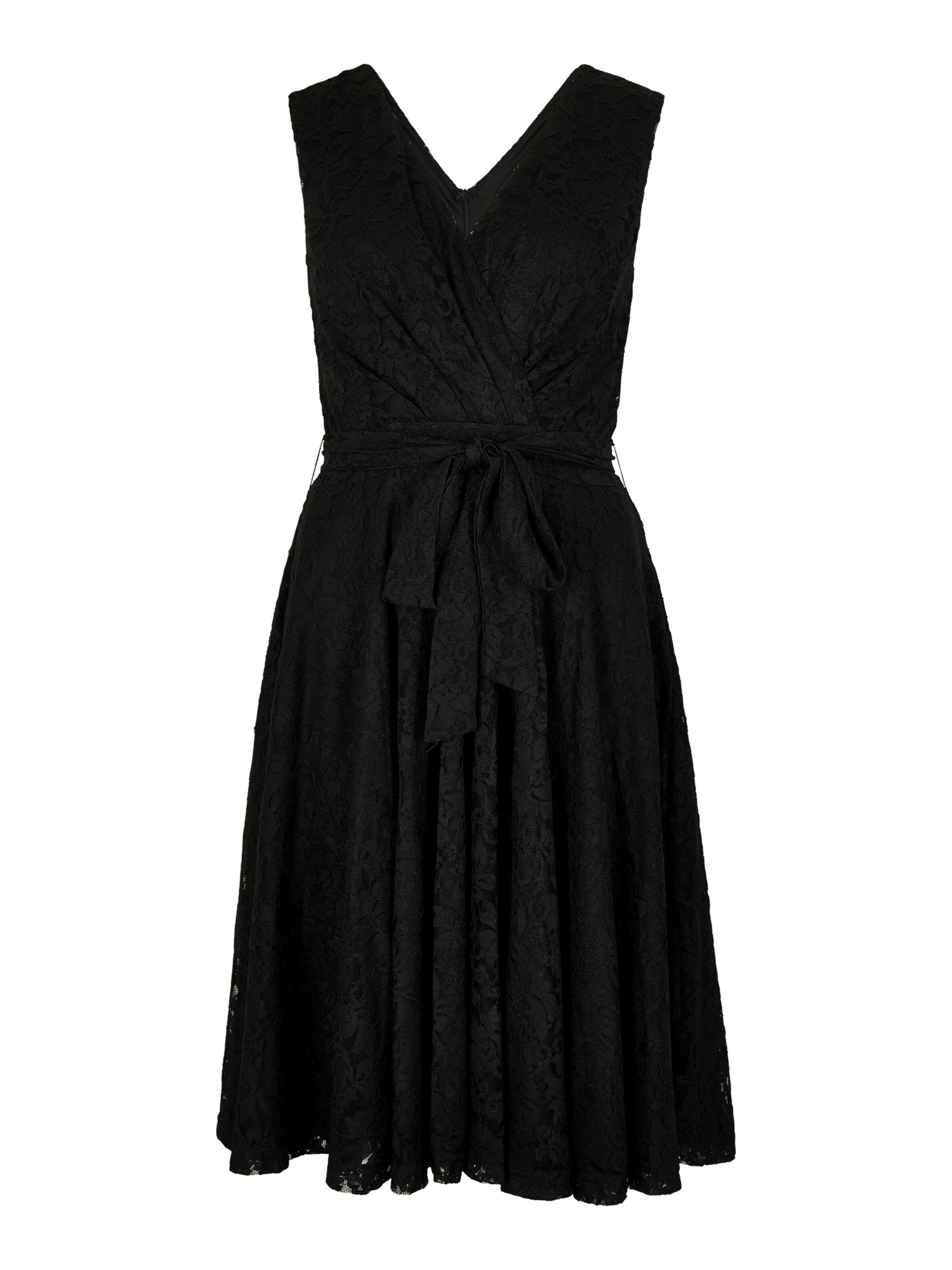 Apricot Jurk ' ' in Zwart: voorkant