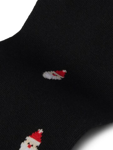 Von Jungfeld Socken 'mit Weihnachtsmotiven' in Schwarz