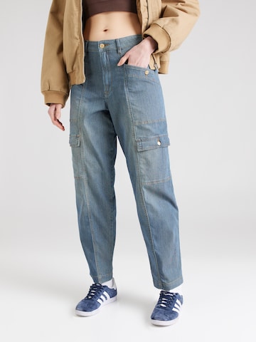 Regular Jeans cargo Summum en bleu : devant