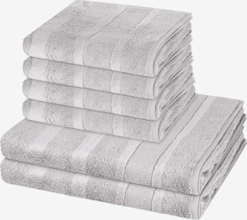 Cawö Towel 'Noblesse' in Grey: front