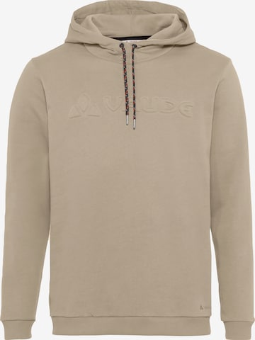 VAUDE Athletic Sweatshirt in Beige: front