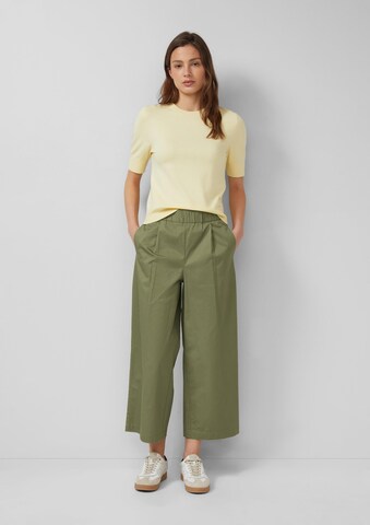Wide Leg Pantalon s.Oliver en vert