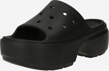 Crocs Mules 'Stomp' in Black: front