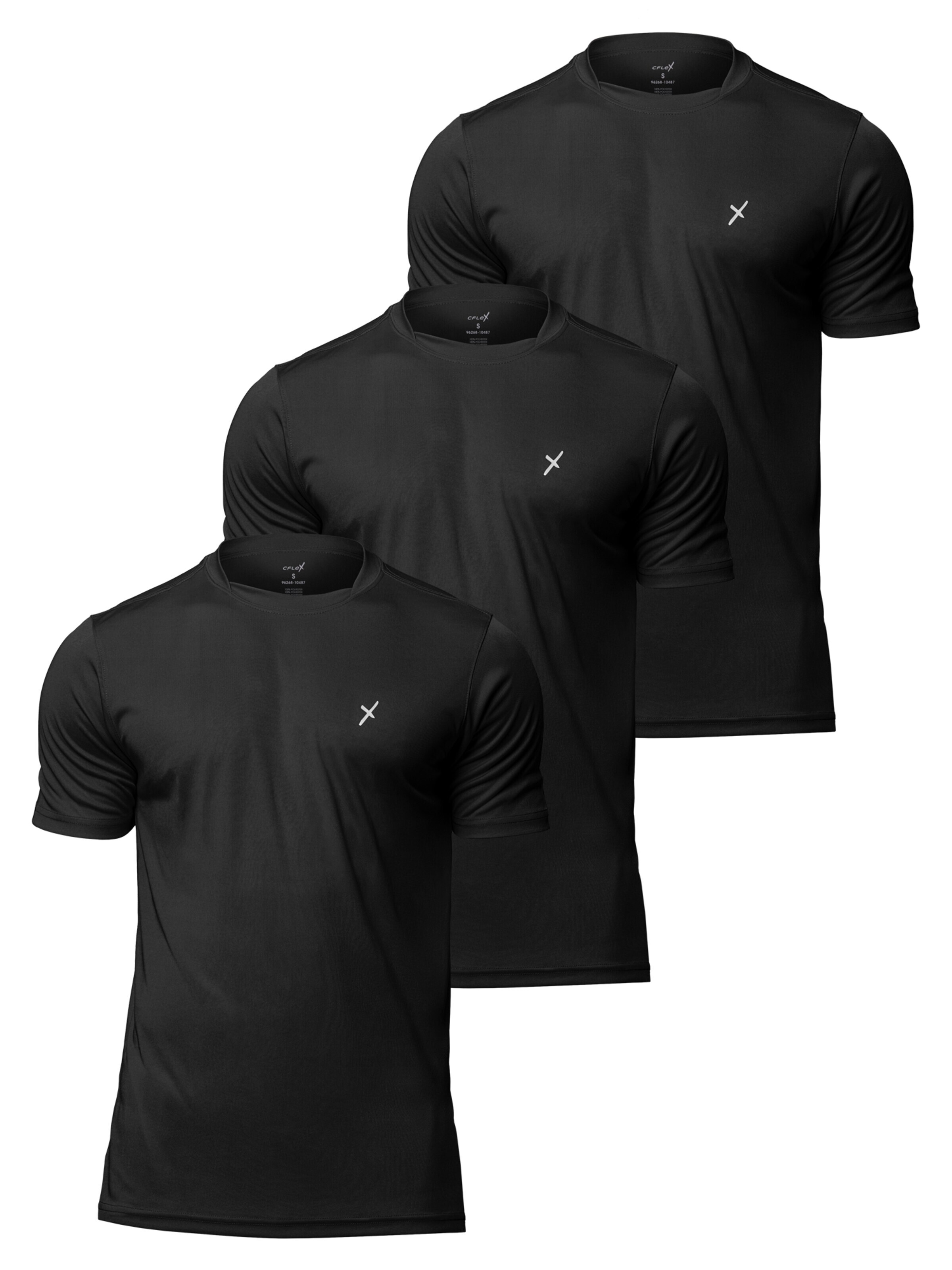 cflex Performance Shirt 'Sportswear Collection Set' in Black: front