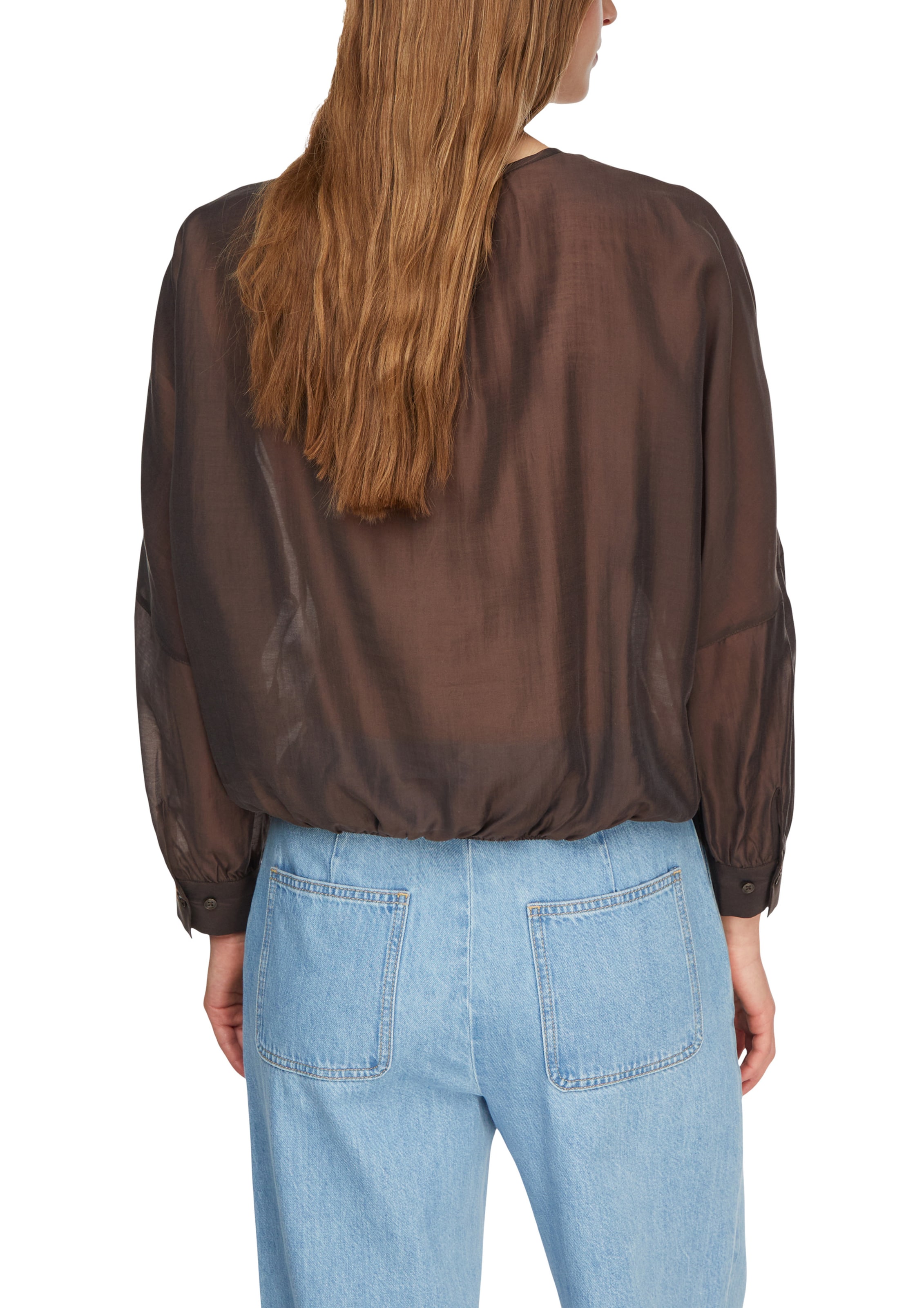 COMMA Bluse in Braun