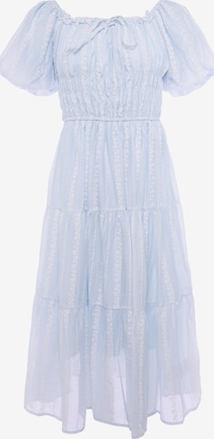 Usha - Vestido 'Floral' em azul: frente