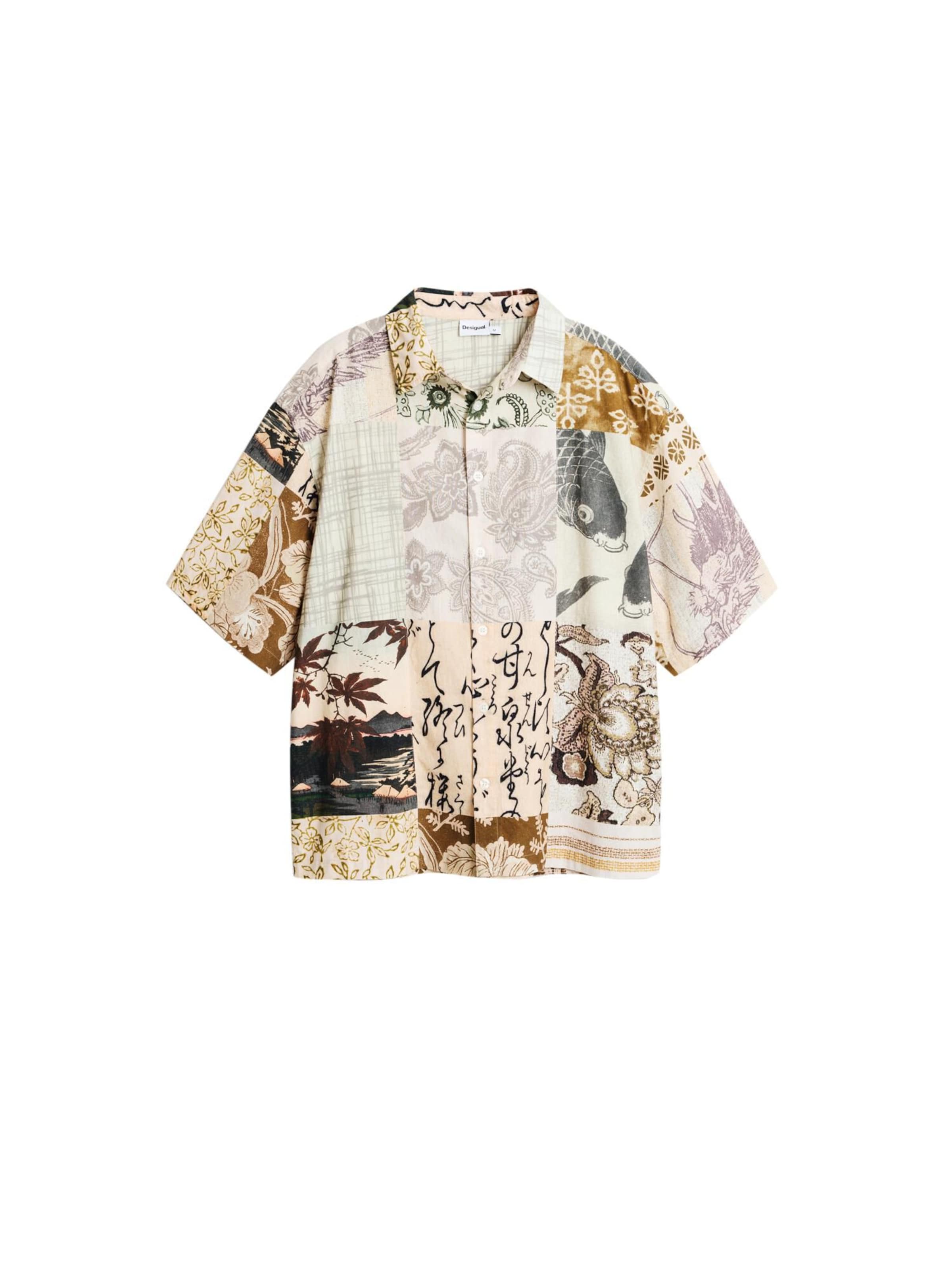 Coupe regular Chemise Desigual en mélange de couleurs : devant