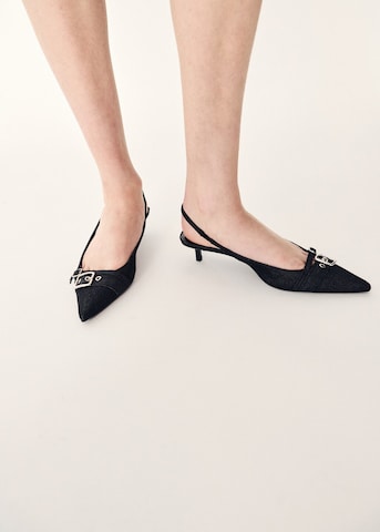 MANGO Slingback Pumps 'Mecha' in Blue