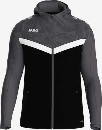 JAKO Sportjacke in Schwarz: Vorderseite