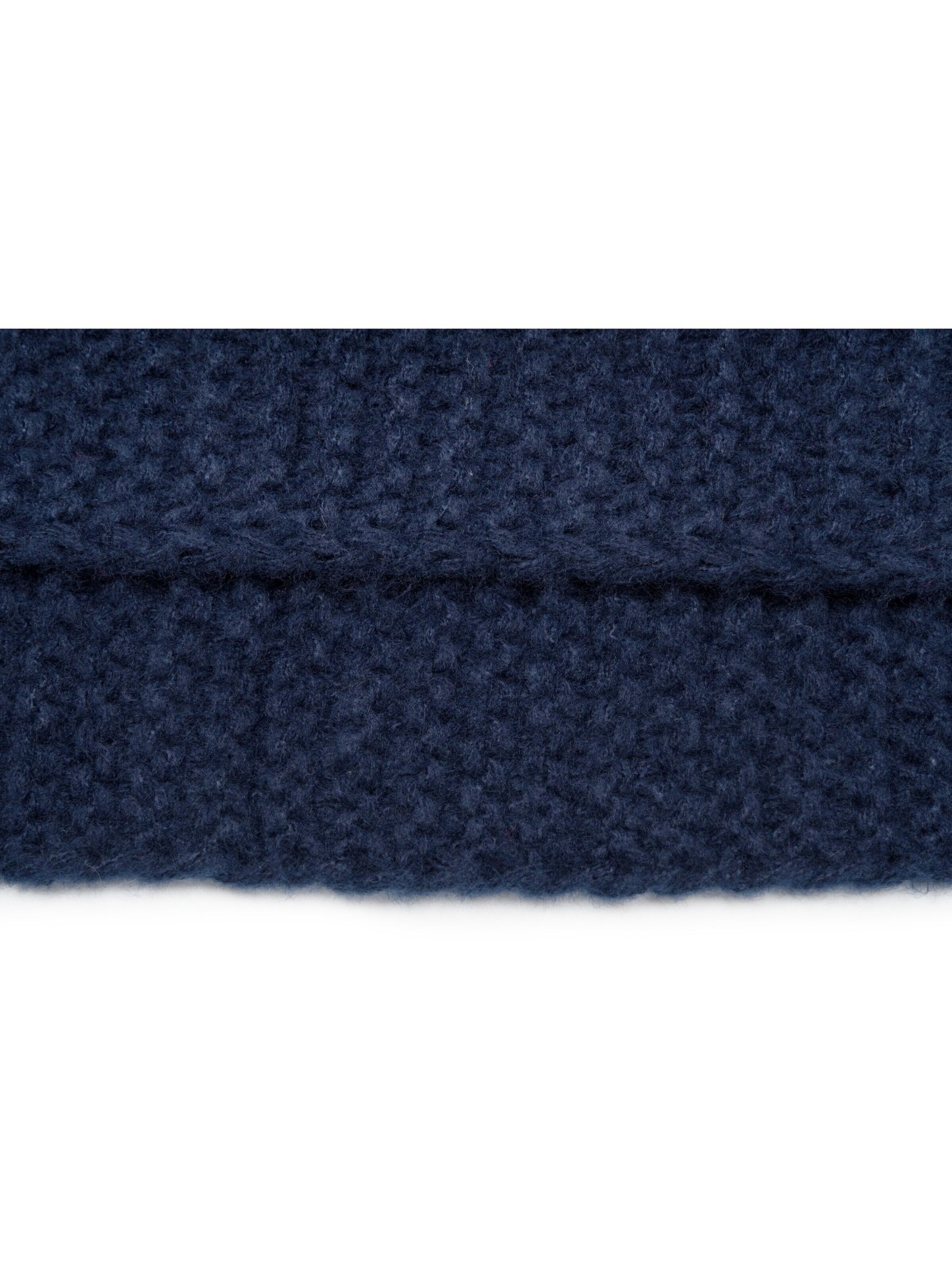 styleBREAKER Schlauchschal 'Strick Loop Wellenmuster'‌‌‌ in Blau